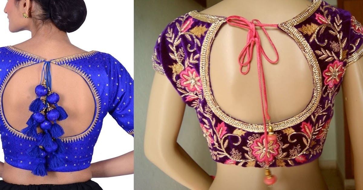 Saree jacket 2025 back patterns